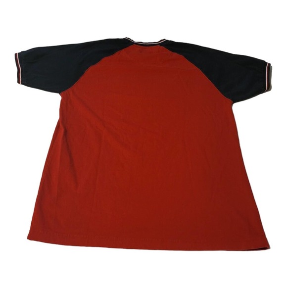 Vintage Chaps Ralph Lauren T Shirt Size Large Red 90s Y2K Embroidered - Picture 2 of 7